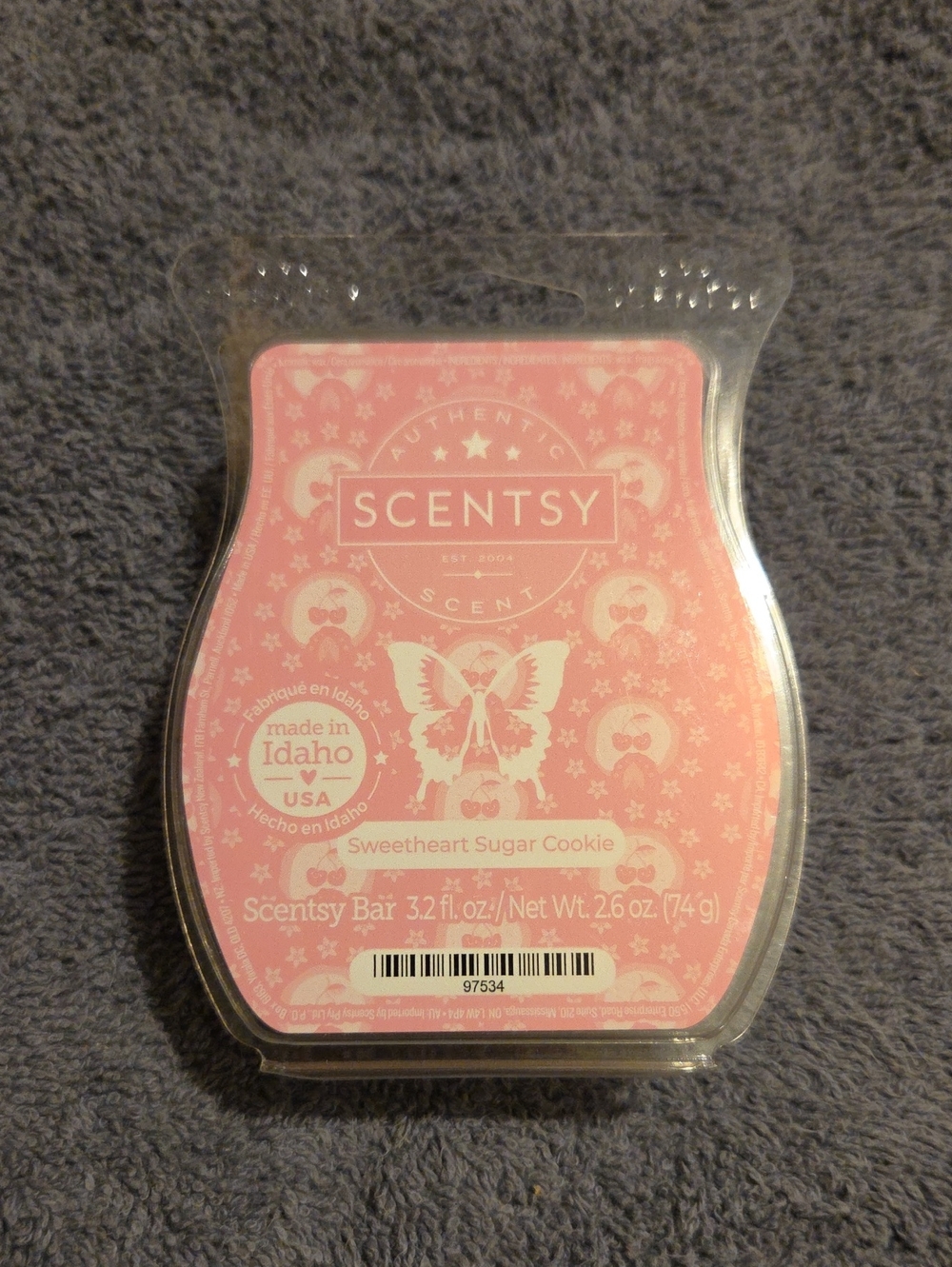 Scentsy Pink Sweetheart Sugar Cookie Wax Bar